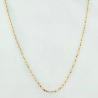 Cadena Militar | Oro Amarillo 18K | 2.4 g | 50 cm | 0.5 mm