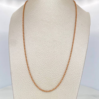 Cadena Militar | Oro Rosa 18K | 3.75 g | 60 cm | 0.9 mm