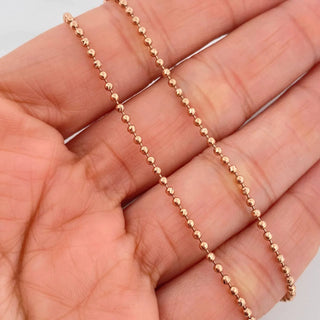 Cadena Militar | Oro Rosa 18K | 6.5 g | 52 cm | 1.78 mm