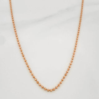 Cadena Militar | Oro Rosa 18K | 6.5 g | 52 cm | 1.78 mm