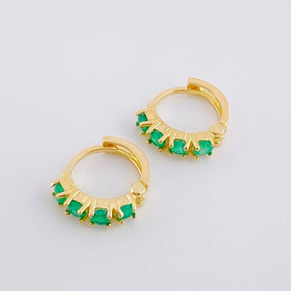 Piercing Luxury Esmeraldas 32Pts | Oro Amarillo 18K | 0.85 g | 2.8 cm