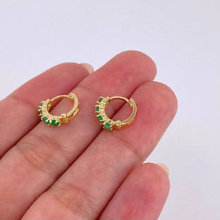 Piercing Luxury Esmeraldas 32Pts | Oro Amarillo 18K | 0.85 g | 2.8 cm