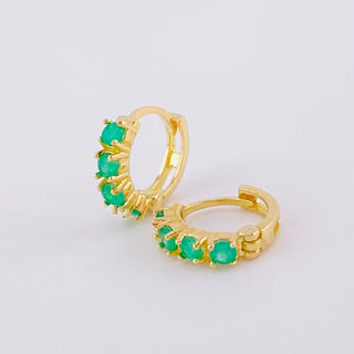 Piercing Luxury Esmeraldas 32Pts | Oro Amarillo 18K | 0.85 g | 2.8 cm