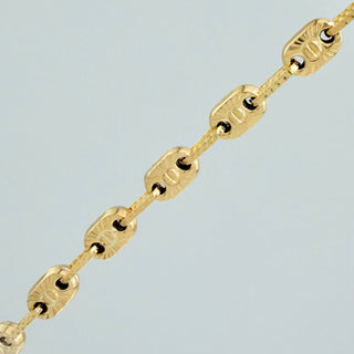 Cadena Rustica Tornillo Diamantada | Oro Amarillo 18K | 14.85 g | 61.4 cm | 4.2 mm