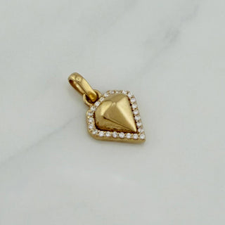 Dije Diamante | Oro Amarillo 18K | 1.4 g | 1.9 cm