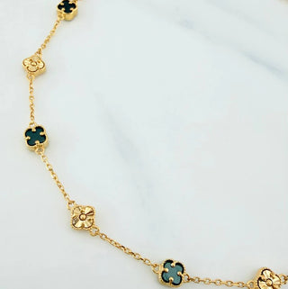 Pulso Trebol Aro Seguido | Oro Amarillo 18K | 3.8 g | 22 cm | 4.8 mm