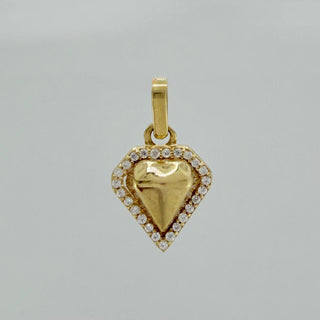 Dije Diamante | Oro Amarillo 18K | 1.4 g | 1.9 cm