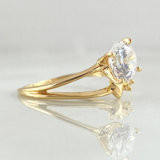 Anillo Solitario Corazon Alelo | Oro 18K | 1.75gr | T7 1/2