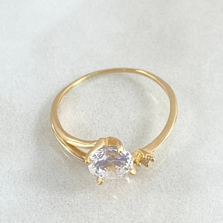 Anillo Solitario Corazon Alelo | Oro 18K | 1.75gr | T7 1/2