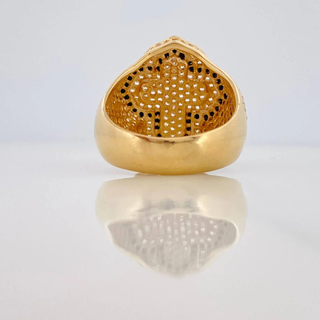 Anillo Cruz Tupida | Oro Amarillo Nac.Esp. 18K | 14.3gr | T11
