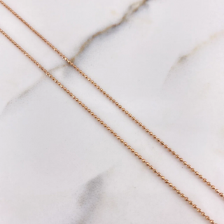 Cadena Militar | Oro Rosa +3 | 3.4gr | 60cm | 0.9mm