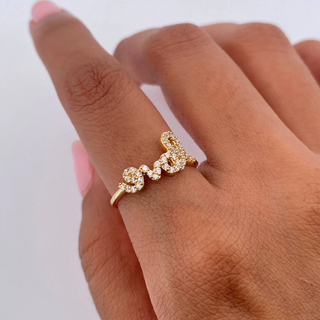 Anillo Love | Oro 18K | 1.8gr | T6 1/4