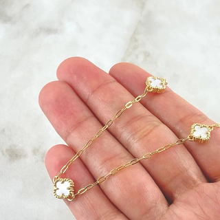 Cadena Trebol Aro seguido | Nac.Esp. Oro 18K | 6.5gr | 50cm