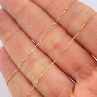 Set Veneciana + Cruz Trebol Esmeralda | Oro Amarillo 18K | 1.7gr | 45.1cm | 0.46mm