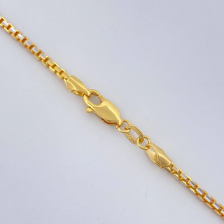 Cadena Veneciana | Dos Oros Amarillo Blanco +3 18K | 13.8gr | 60cm