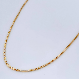 Cadena Veneciana | Dos Oros Amarillo Blanco +3 18K | 6.45gr | 60cm