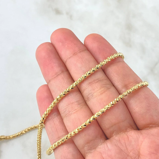 Cadena Franco | Oro Amarillo +3 | 23.8gr | 60cm | 2.5mm Diamantada