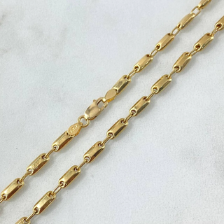 Cadena Rustica Adige | Oro Amarillo 18K | 9.35gr | 65cm | 3mm Lisa