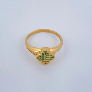 Anillo Trebol | Oro Amarillo 18K | 2.4gr | T6 1/2
