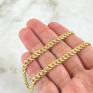 Cadena Cubana Monaco | Oro Amarillo +4 18K | 18.4 gr | 61.5cm