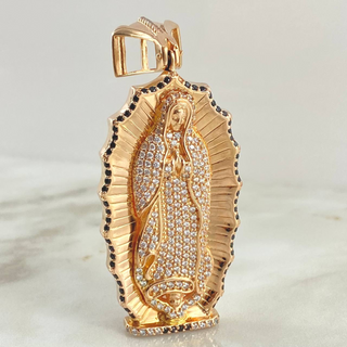 Dije Virgen Guadalupe | Oro Rosa 18K | 34.85gr | 7cm