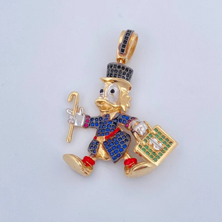 Dije Pato Maletin De Dinero | Tres Oros 18K | 10.35gr | 4.6cm