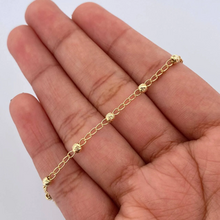 Pulso Espiga Militar | Oro 18K | 1.8gr | 19.6cm | 3mm