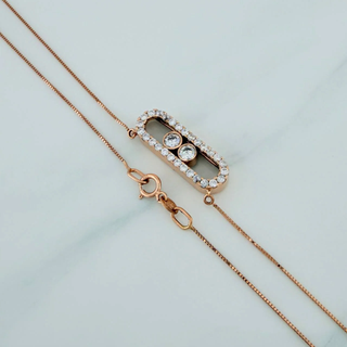 Cadena Veneciana MSK | Oro Rosa +4 18K | 3.4gr | 47.6cm | 0.61mm