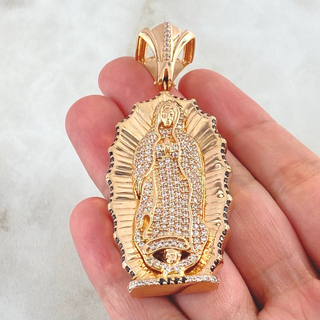 Dije Virgen Guadalupe | Oro Rosa 18K | 34.85gr | 7cm