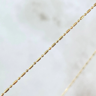 Cadena Morse | Oro Amarillo +3 18K | 2.1gr | 45cm | 1mm