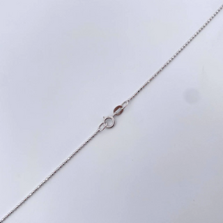 Cadena Militar | Oro Blanco +3 18K | 1.85gr | 44.9cm | 1mm