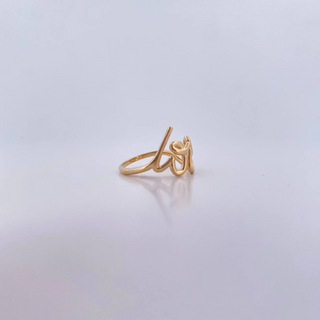 Anillo Love | Liso Oro Amarillo 18K | 2.7gr | T6