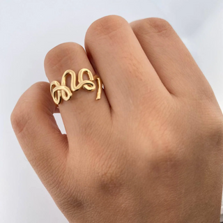 Anillo Love | Liso Oro Amarillo 18K | 2.7gr | T6