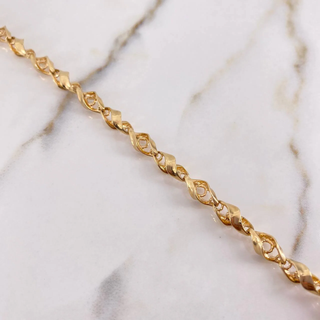 Pulso Ojos Espirales | Oro Amarillo | 11.6gr | 18cm