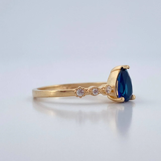 Anillo Gota | Oro Amarillo 18K | 2.1gr | T7