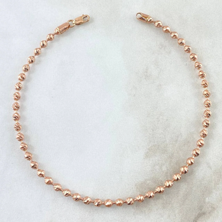 Pulso Militar | Oro Rosa 18K | 6gr | 20.5cm | 2.9mm Diamantado