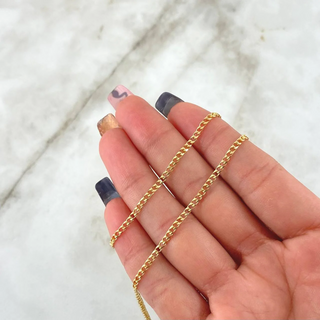 Cadena Panzer | Oro Amarillo +1 18K | 6.45gr | 60cm | 1.9mm