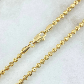 Cadena Militar Media Luna | Oro Amarillo Nac.Esp. 18K | 17.35gr | 50cm