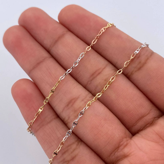 Cadena Escalera Volga | +3 Oro 18K | 1.95gr | 45.6cm