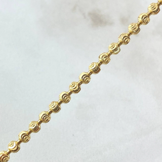 Cadena Militar Media Luna | Oro Amarillo Nac.Esp. 18K | 17.35gr | 50cm