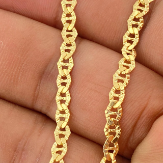 Cadena Escalera Plana | Oro Amarillo +3 18K | 7.35gr | 65.3cm | 3.55mm