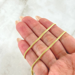 Cadena Serpiente | +3 Oro 18K | 10.7gr | 60cm