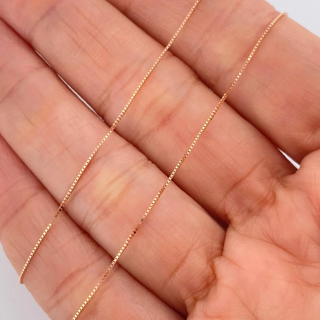 Set Cadena y Dije Veneciana + Fe | Oro Rosa 18K | 2.1gr | 45.4cm | 0.5mm