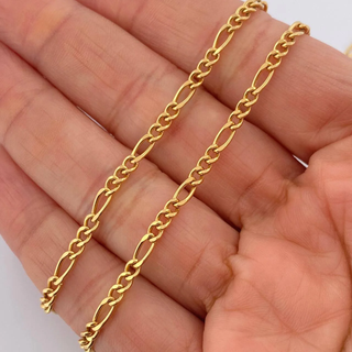 Cadena Figaro | Oro Amarillo +1 18K | 7gr | 60.3cm | 3mm