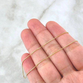 Cadena Veneciana | Oro Amarillo +3 18K | 1.8gr | 45cm | 0.7mm