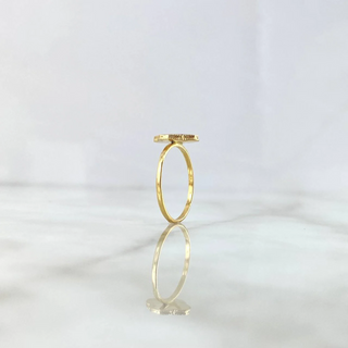 Anillo Trébol VCyA | Oro Amarillo | 1.9gr | T7 1/2 | Rojo Electroestático