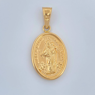 Dije Virgen Maria Auxiliadora | Oro Amarillo 18K | 2.25gr | 3.8cm