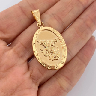 Dije San Miguel | Oro Amarillo 18K | 3.65gr | 4.3cm