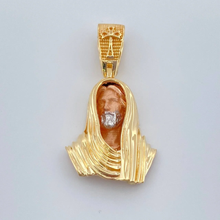 Dije Rostro Cristo | Tres Oros 18K | 3.55gr | 2.6cm