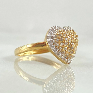 Anillo Corazon Tupido | Oro Amarillo 18K | 2.65gr | T5 1/2